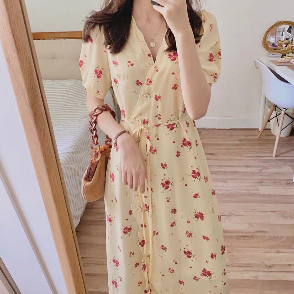 Brand new Simple retro French style dress